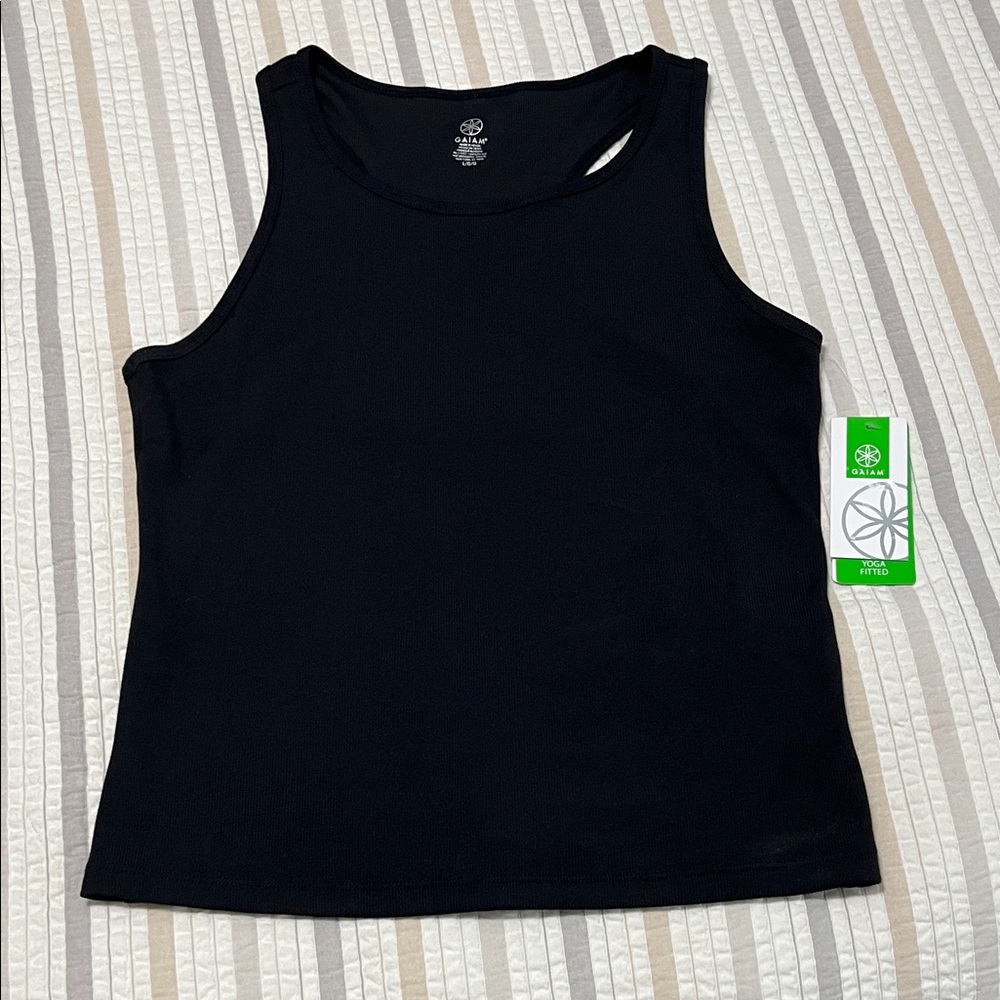GAIAM Black Racerback Yoga Tank Top